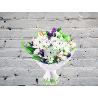 Bouquet with Tulips and Alstroemeria
