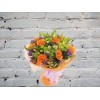 Bouquet with orange rose and alstroemeria
