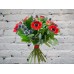 Sale Bouquet of Red Anemones with Eringium