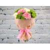 Bouquet with Pink Carnation, Rose and Chrysanthemum
