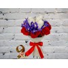 Bouquet of Roses and Irises 