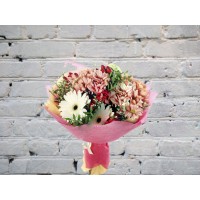 Bouquet with Carnation and Chrysanthemum
