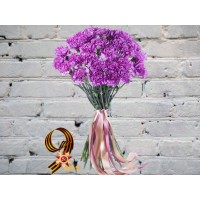 Букет Сиреневых Гвоздик
