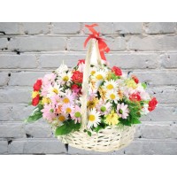 Корзина с Ромашками
