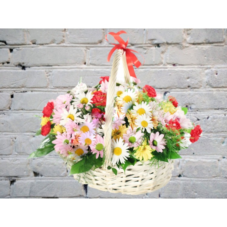 Корзина с Ромашками
