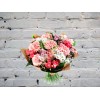 Букет из Розовых Гвоздик и Сантини
