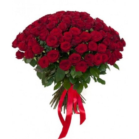 Букет 41 красная роза 50 см