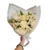 Bouquet of white roses with alstroemeria Bouquet of white roses with alstroemeria