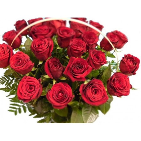 Купить корзину 25 красных роз