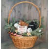 Gift basket with sweets and ground coffee BUSHIDO
