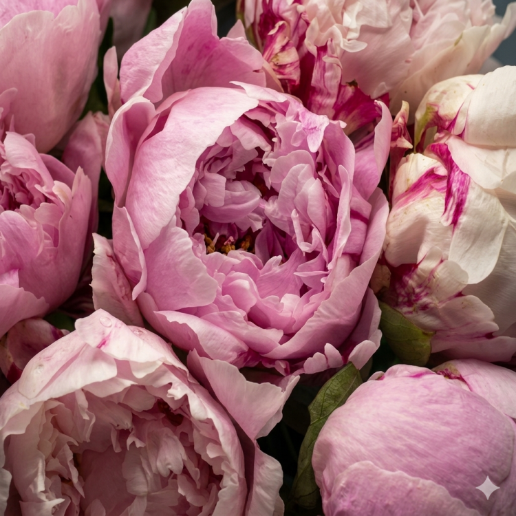 15 пионов Sarah Bernhardt