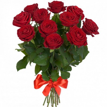 Купить букет 11 красных роз с доставкой по СПб