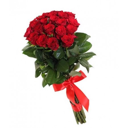 Купить букет 19 красных роз с доставкой круглосуточно по СПб