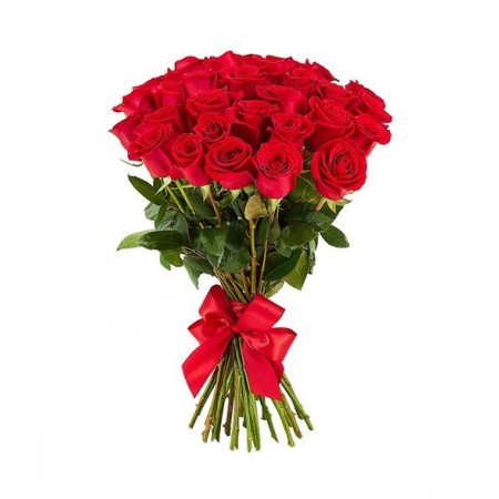 Букет 25 красных роз (Эквадор) с доставкой по СПб