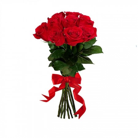 9 красных роз с доставкой по СПб