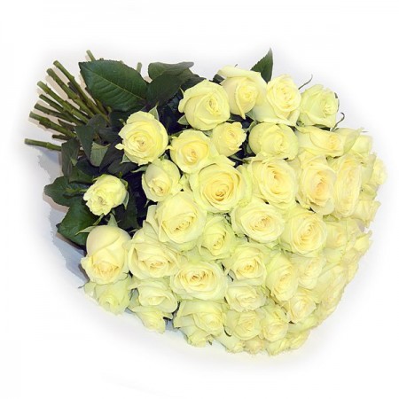 Купить букет белых роз недорого с доставкой по СПб
