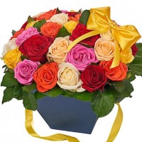 Цветы в коробке микс
