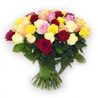 Букет 51 роза микс 50 см