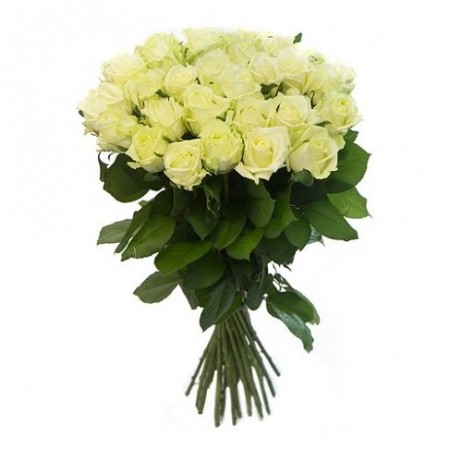 Купить букет белых роз с доставкой по СПб.