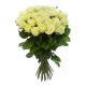 Букет 31 белая роза 50 см