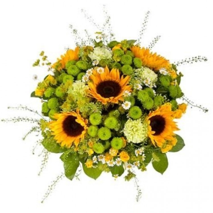 Букет с подсолнухами

