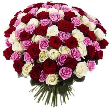 Купить 101 розу с доставкой в СПб
