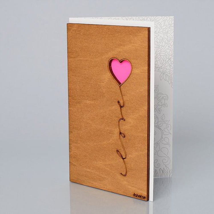 Sale  wooden postcard
