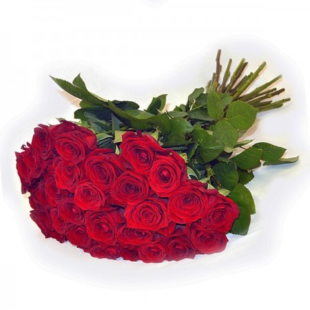 Купить большой букет красных роз с доставкой по СПб