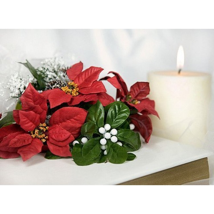 Составление праздничных рождественских букетов