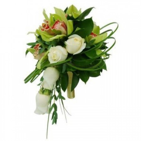 Заказать букет невесты из орхидей и роз